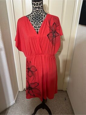 Delirious Red Floral Dress